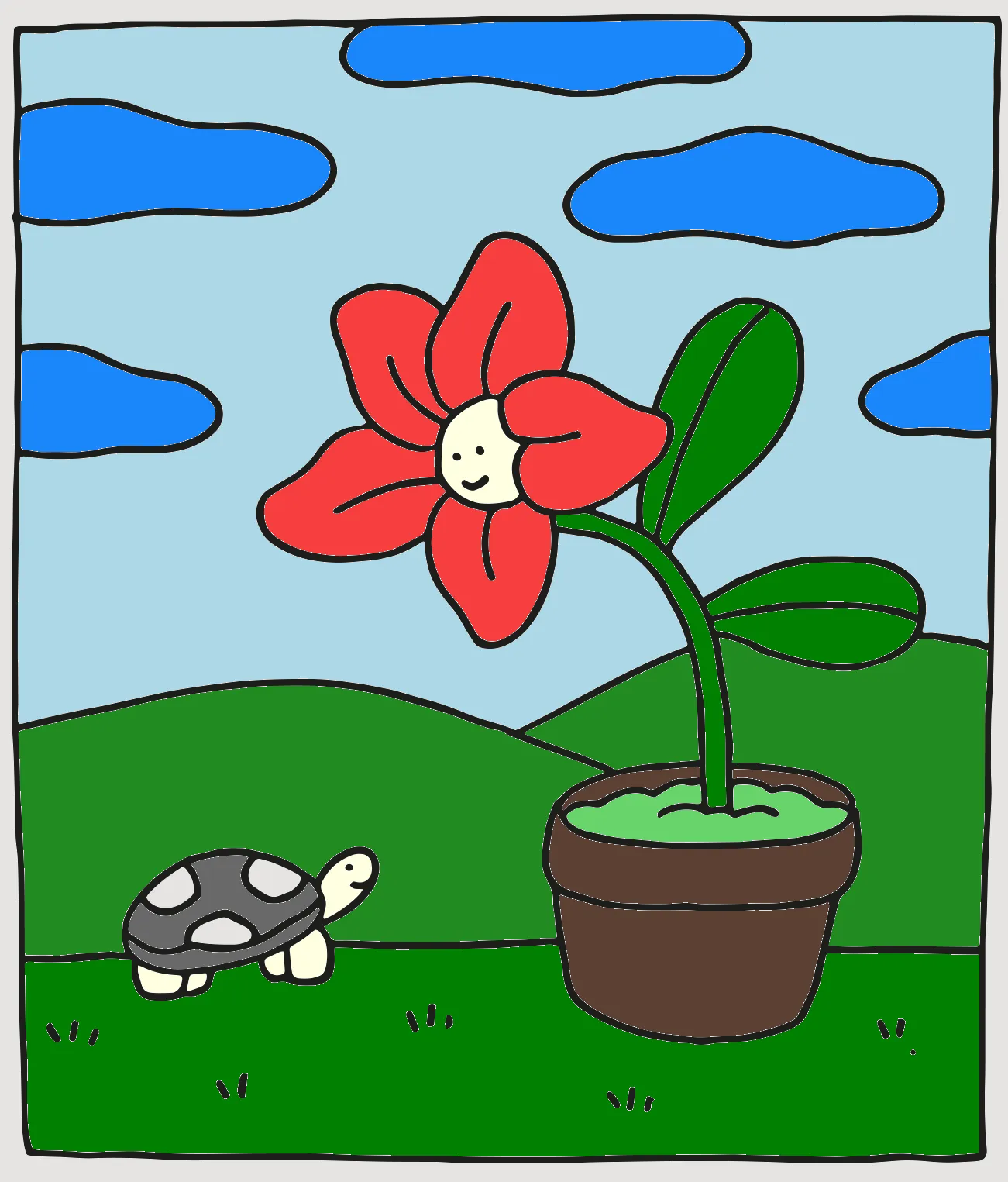 MINHA ROSA DO CÉU – Desenho Colorido Online - Imagem Destacada