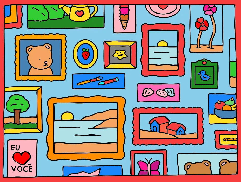 minha vida alegre – Desenho Colorido Online - Imagem Destacada