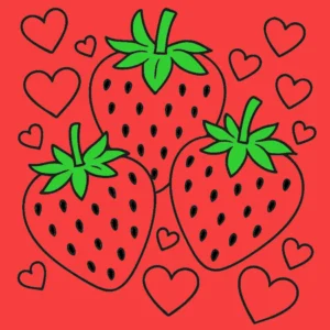 morango do amor – Desenho Colorido Online