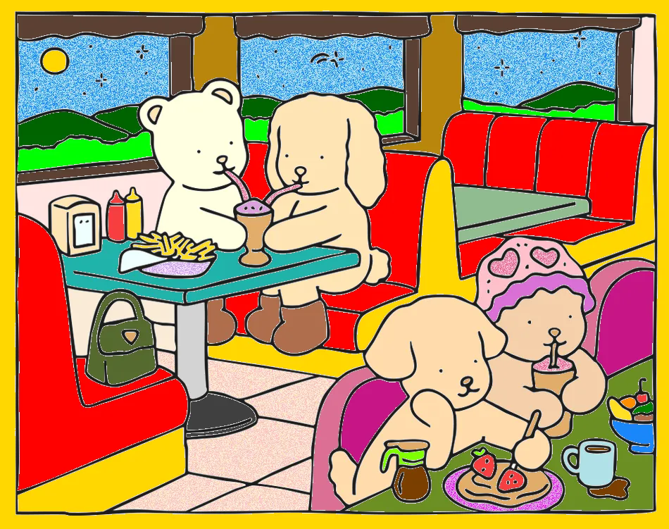 noite legal – Desenho Colorido Online - Imagem Destacada