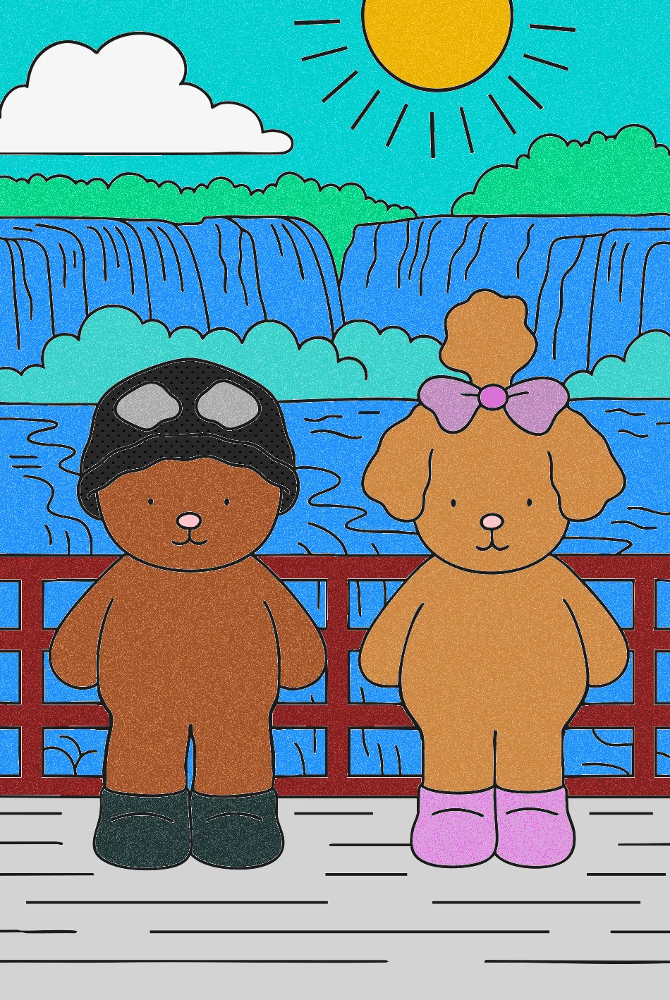 O BARULHO DA AGUA – Desenho Colorido Online - Imagem Destacada