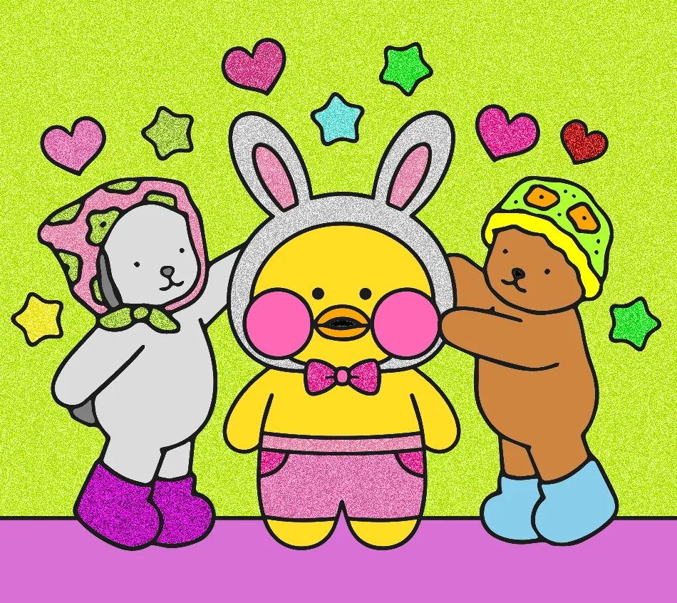 o trio perfeito – Desenho Colorido Online - Imagem Destacada