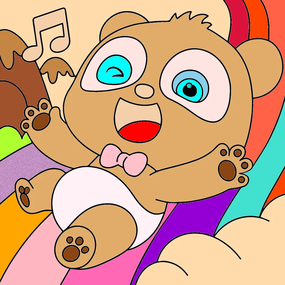 o ursinho legal – Desenho Colorido Online - Imagem Destacada