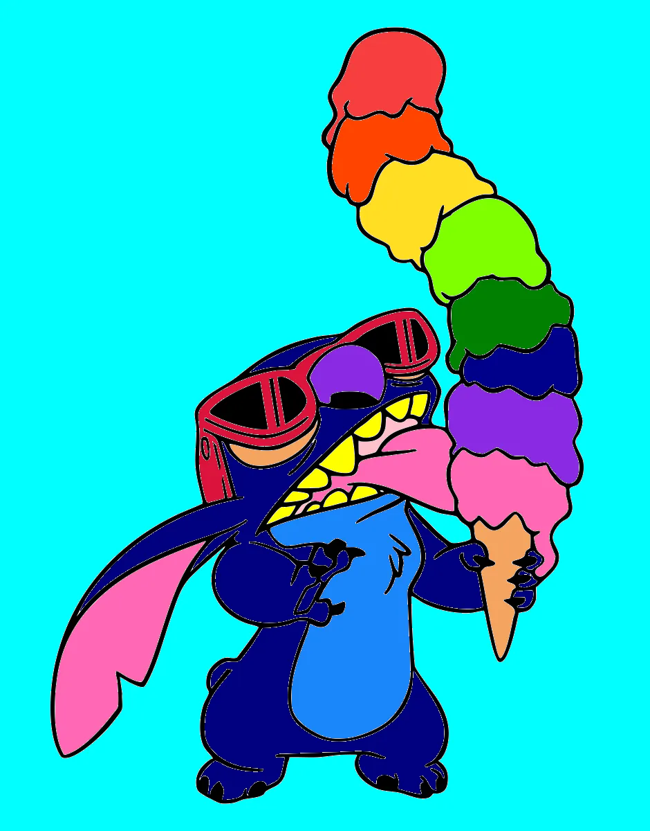 stitch – Desenho Colorido Online - Imagem Destacada