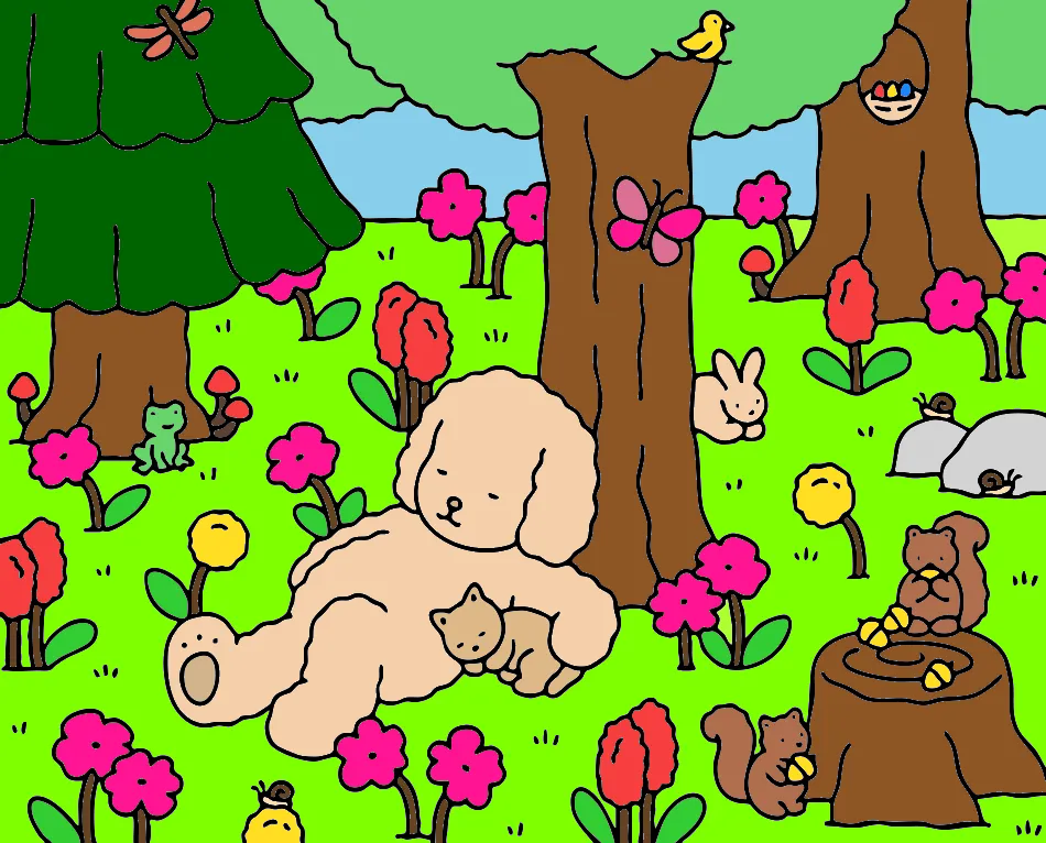 TARDE COM A NATUREZA – Desenho Colorido Online - Imagem Destacada
