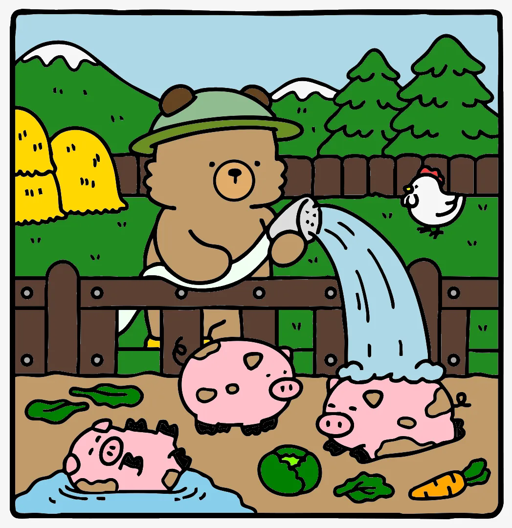 Um dia na fezenda animada – Desenho Colorido Online - Imagem Destacada