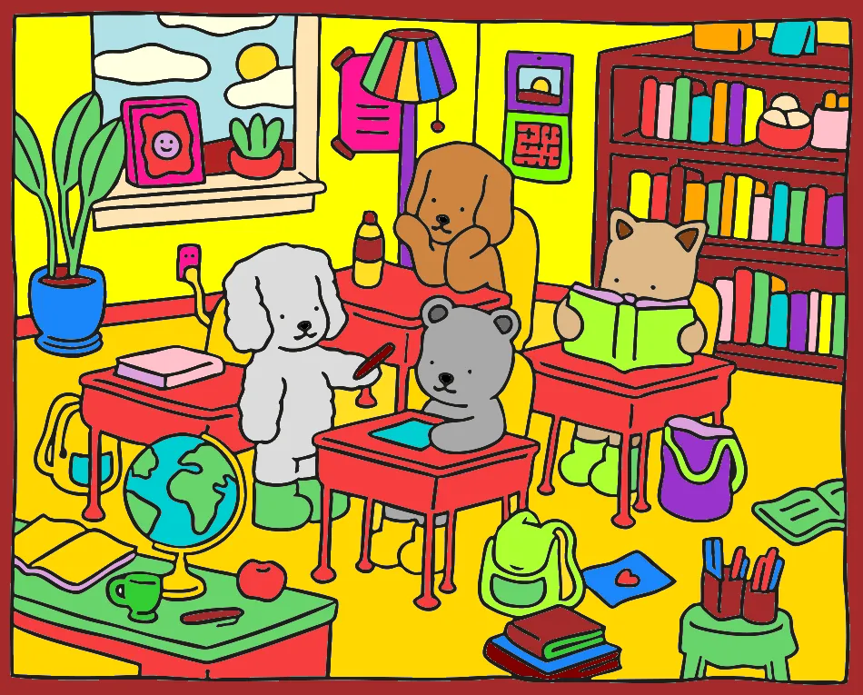 VIda feliz – Desenho Colorido Online - Imagem Destacada