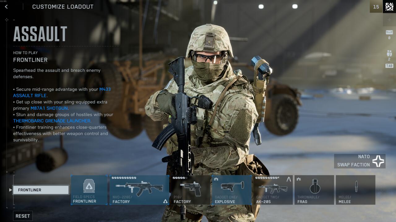 A classe Assault em Battlefield 6