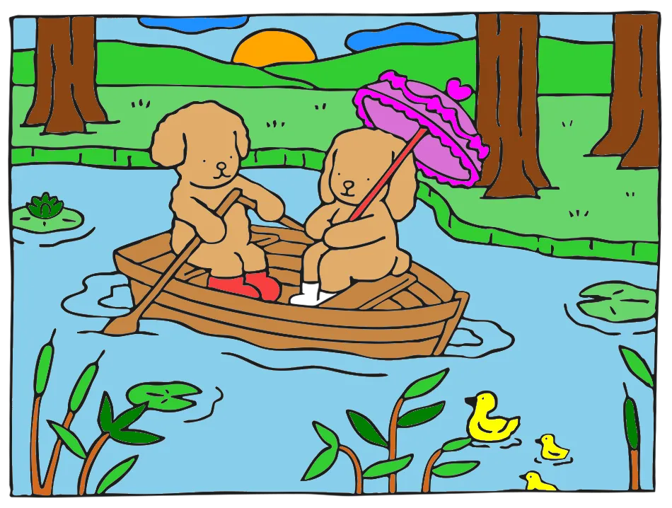 a lagoa do boobie goods – Desenho Colorido Online - Imagem Destacada