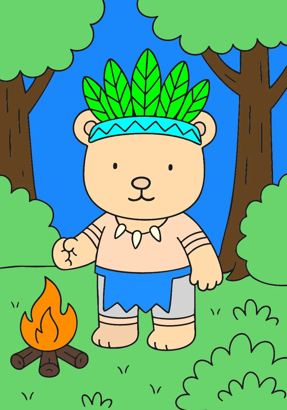 Amigo – Desenho Colorido Online - Imagem Destacada