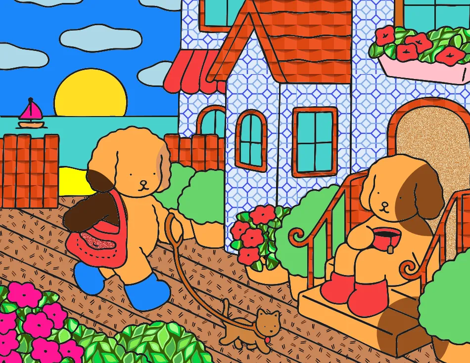 amo pintar – Desenho Colorido Online - Imagem Destacada