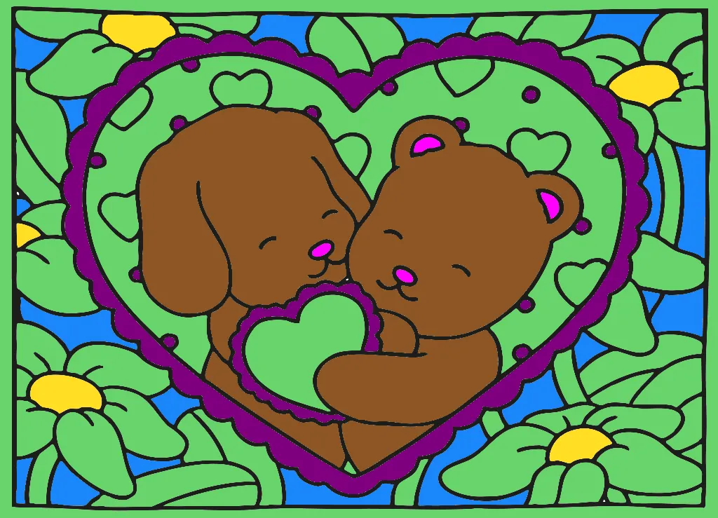 amor da minha vida – Desenho Colorido Online - Imagem Destacada