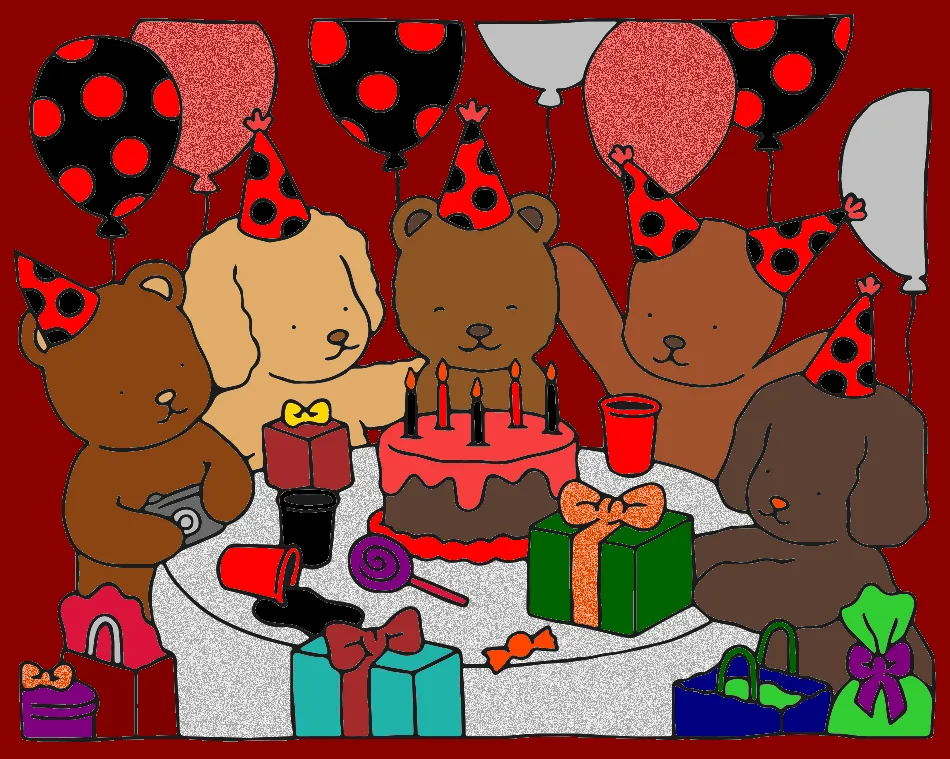 aniversário – Desenho Colorido Online - Imagem Destacada