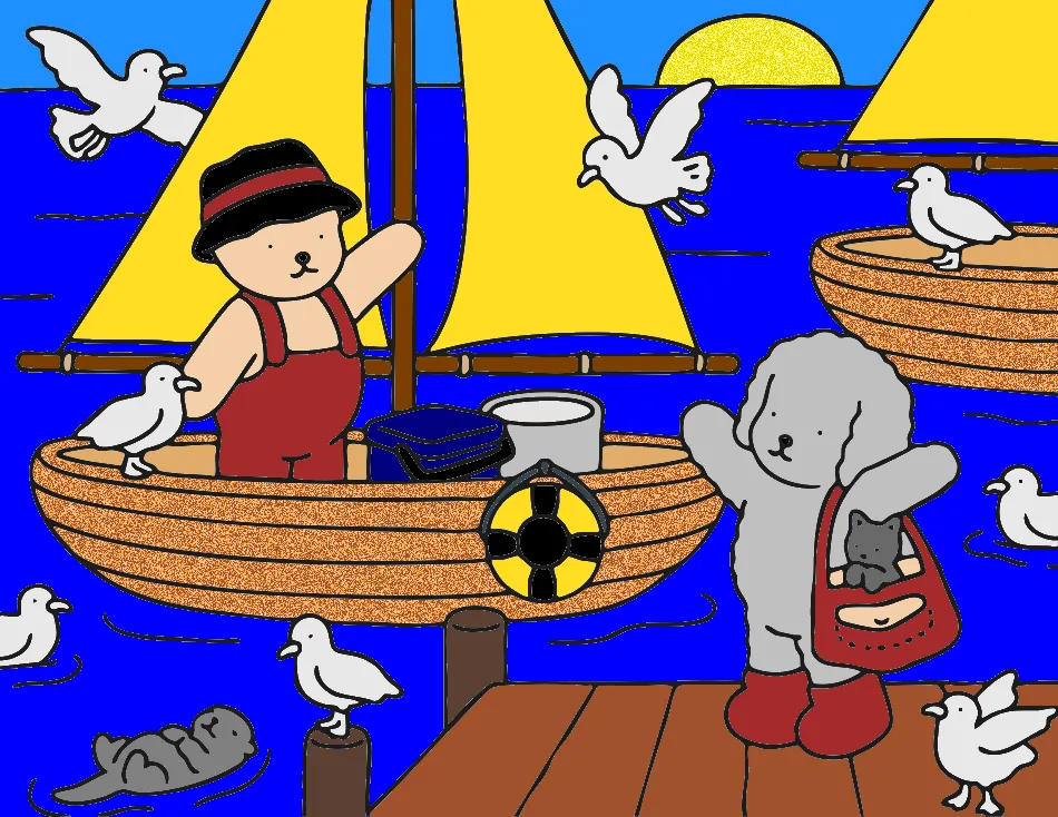 Barcos – Desenho Colorido Online - Imagem Destacada