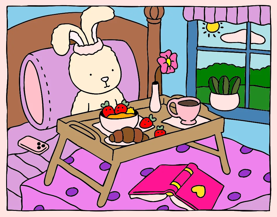 bobie goods com morango do amo – Desenho Colorido Online - Imagem Destacada