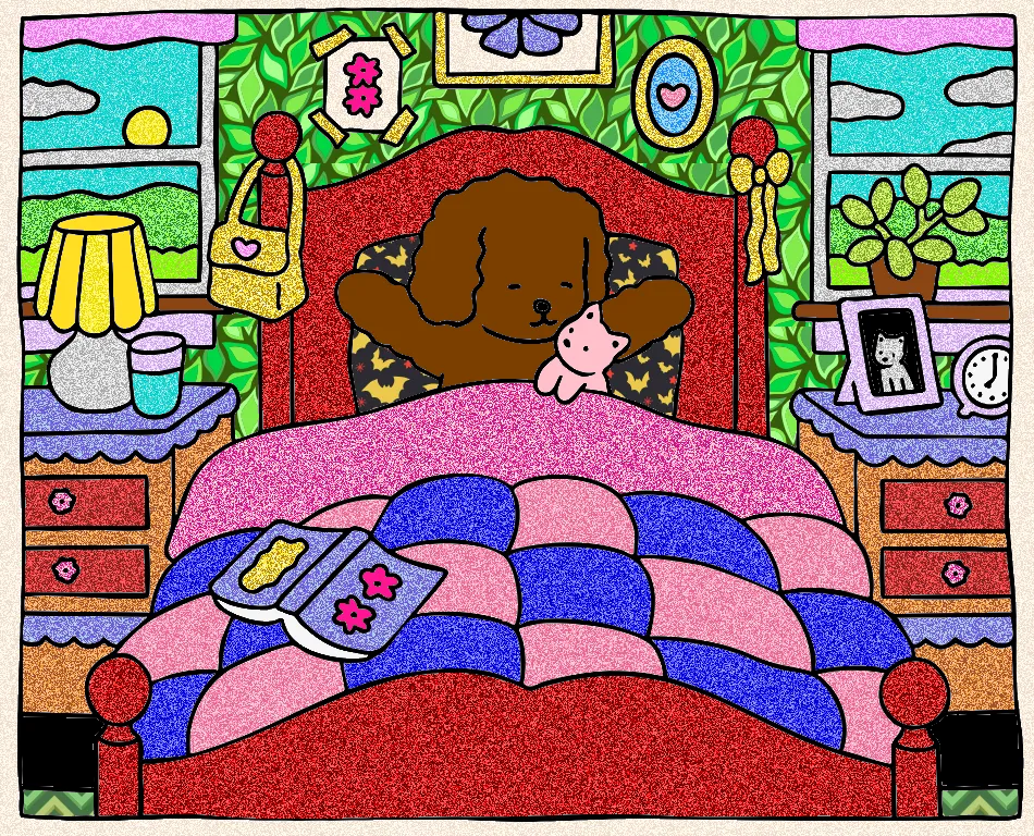 Bom dia, Alegria – Desenho Colorido Online - Imagem Destacada