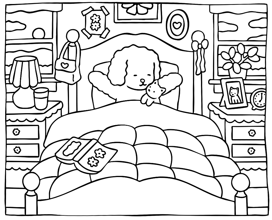 Desenho de Bom Dia, Aconchego! Pinte um Despertar Perfeito com  Kawaii para imprimir e colorir - PDF grátis para pessoas de todas as idades