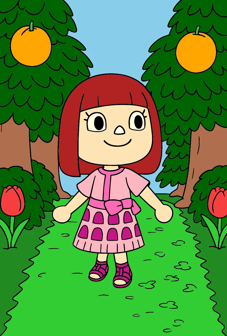 bonequinha – Desenho Colorido Online - Imagem Destacada