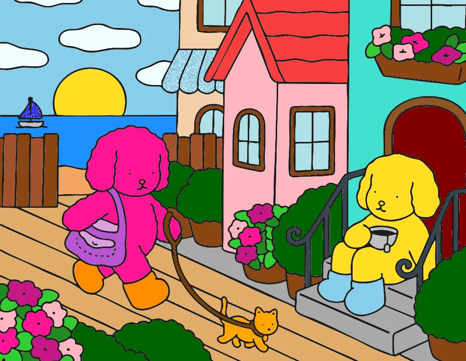 BUBI GUDIS FELIZZ – Desenho Colorido Online - Imagem Destacada