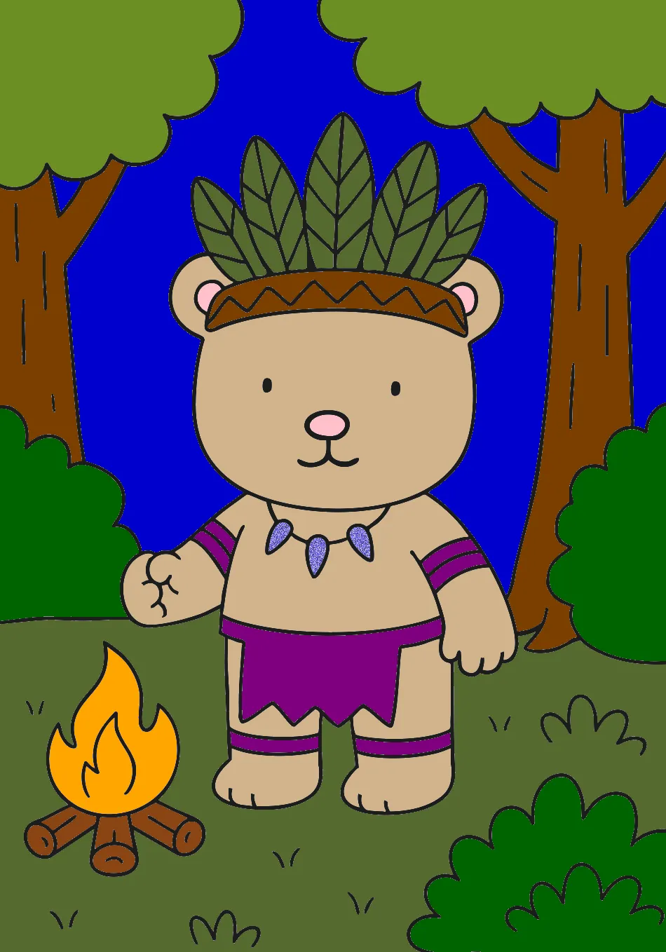 bye bye honey – Desenho Colorido Online - Imagem Destacada