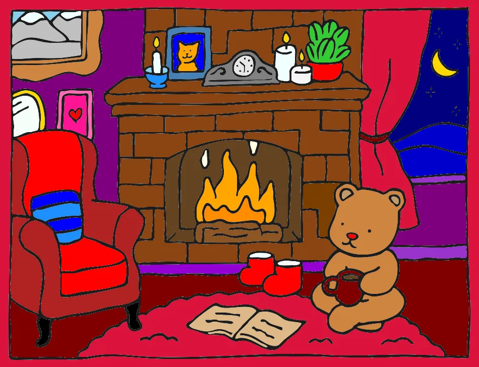 Clima de natal – Desenho Colorido Online - Imagem Destacada