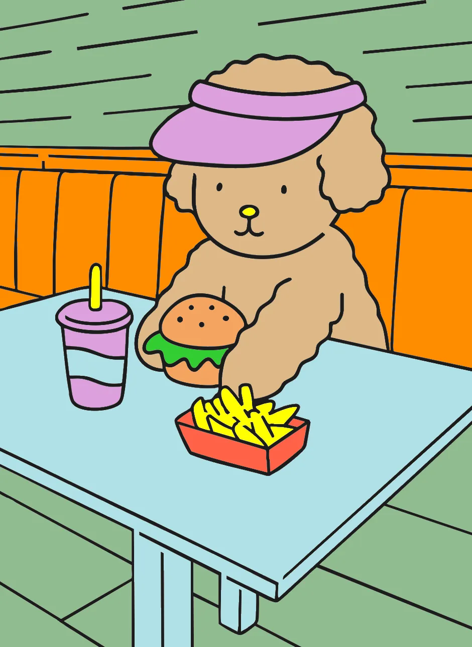 comendo de tarde – Desenho Colorido Online - Imagem Destacada