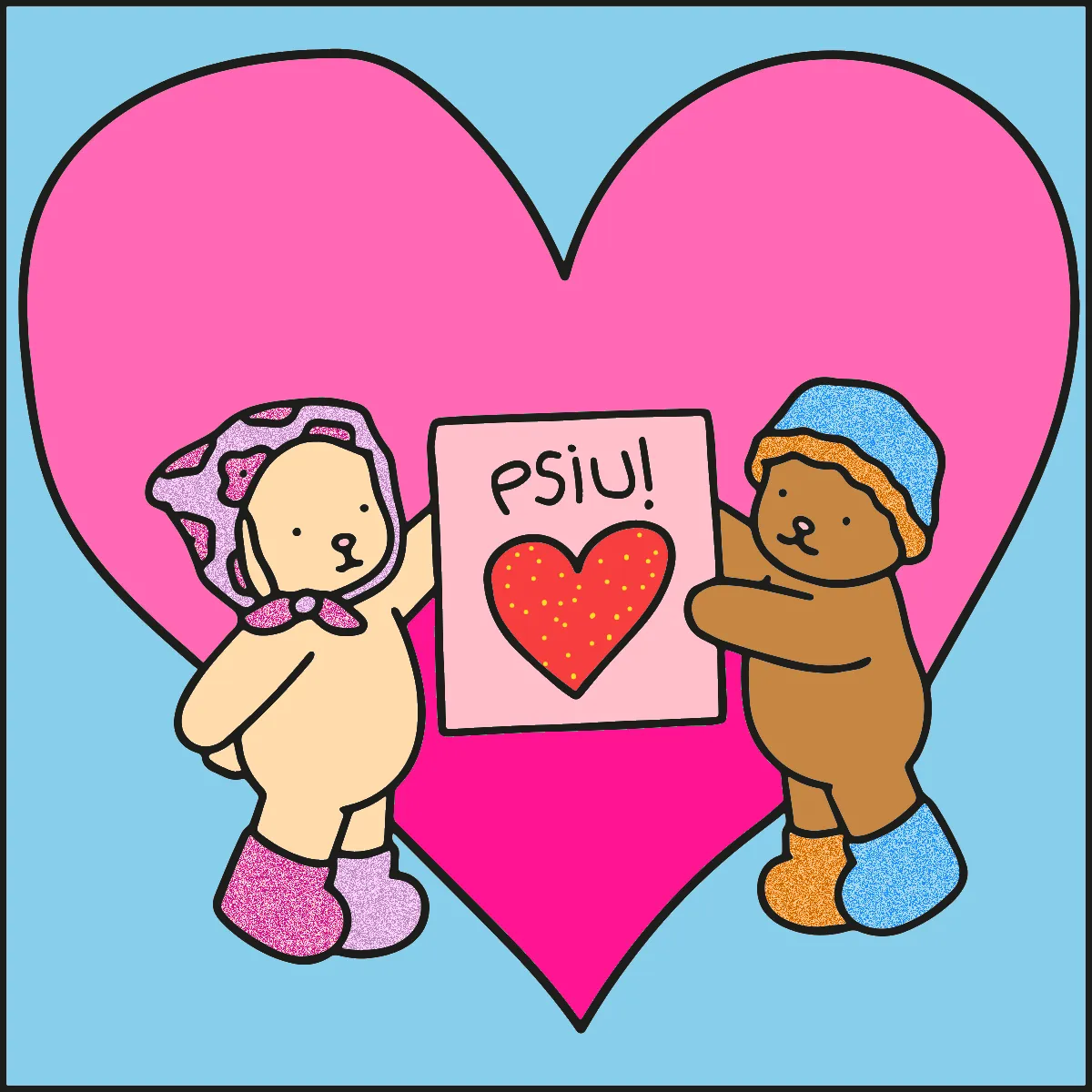 coração de amigos – Desenho Colorido Online - Imagem Destacada