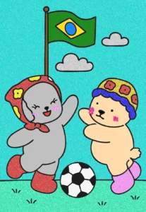 desenho kawaii e o futebol fofo 1755644741