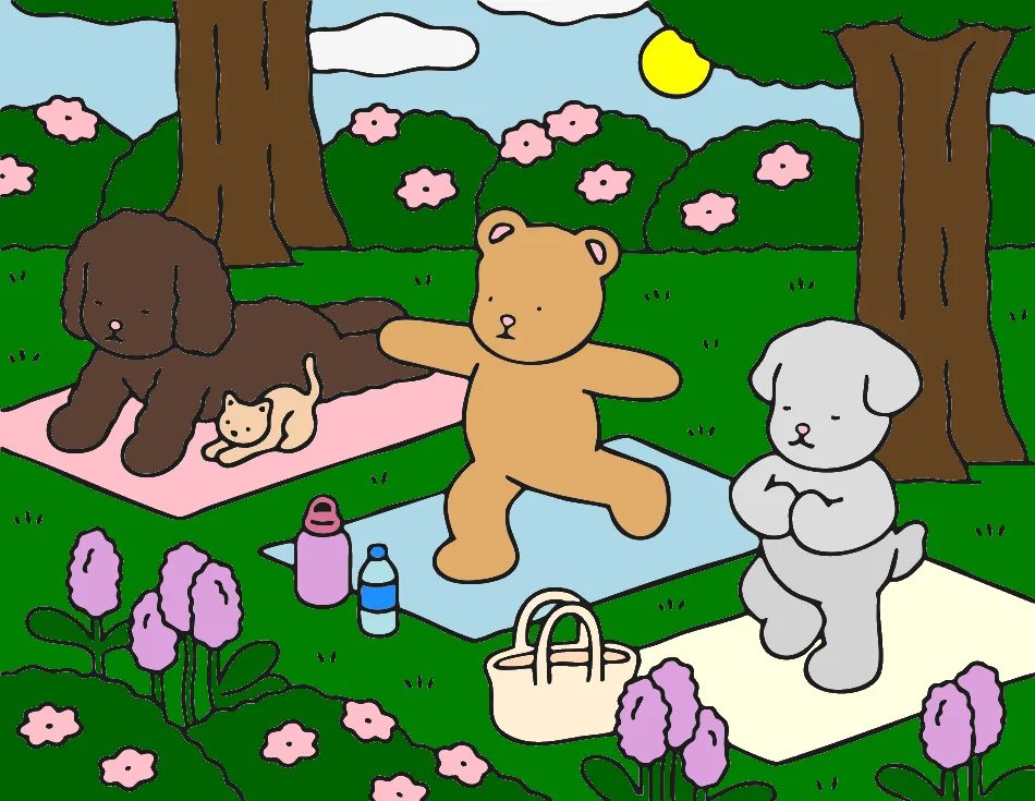 dia de ioga – Desenho Colorido Online - Imagem Destacada