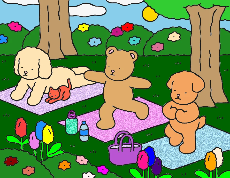 DIA DE TREINO – Desenho Colorido Online - Imagem Destacada