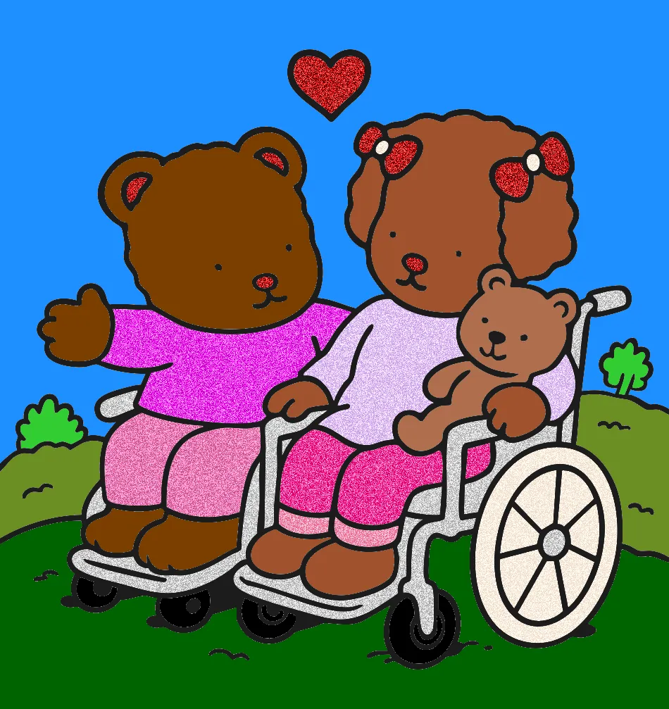 Distribuindo amor – Desenho Colorido Online - Imagem Destacada