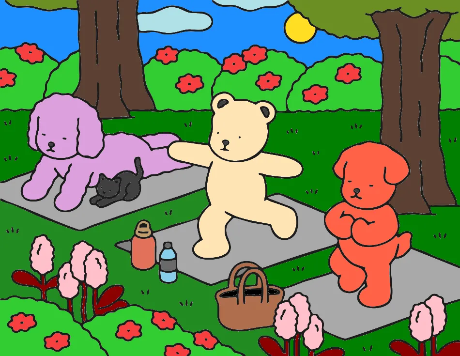 divertindo no ar livre – Desenho Colorido Online - Imagem Destacada