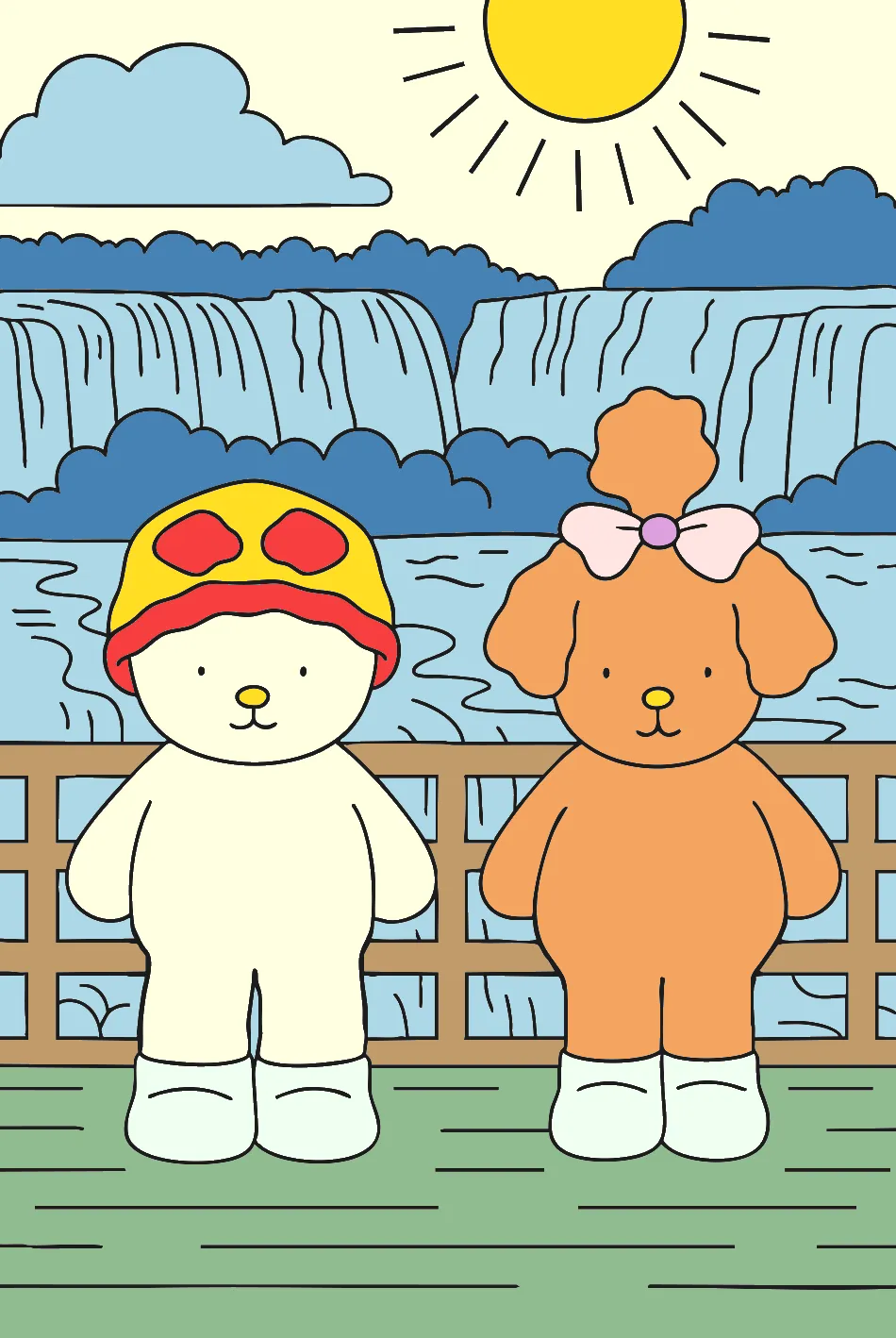 DIVOS NA LAGOA DA PARANGABA – Desenho Colorido Online - Imagem Destacada