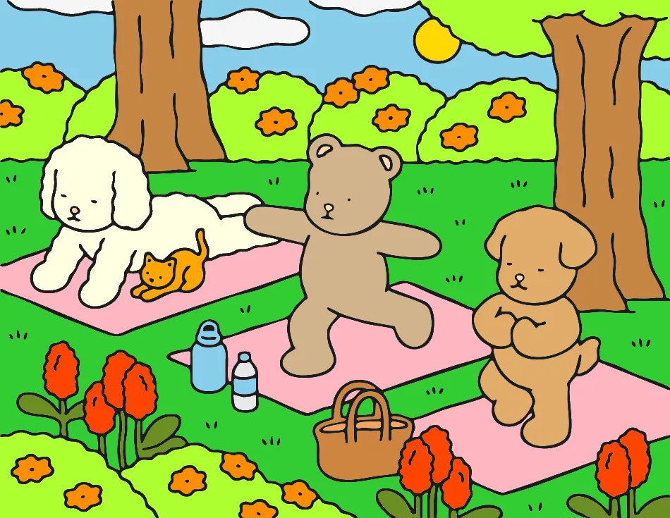 equilíbrio e natureza – Desenho Colorido Online - Imagem Destacada