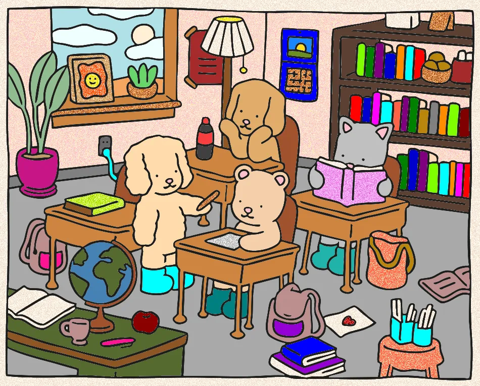 escola – Desenho Colorido Online - Imagem Destacada