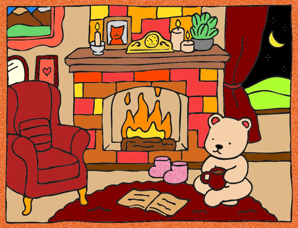ex: minha sala de estar – Desenho Colorido Online - Imagem Destacada