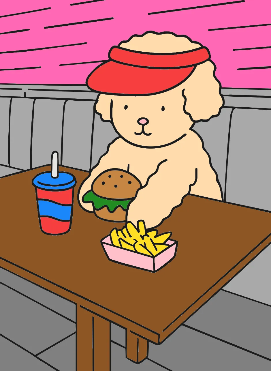 fazendo um lanchinho – Desenho Colorido Online - Imagem Destacada