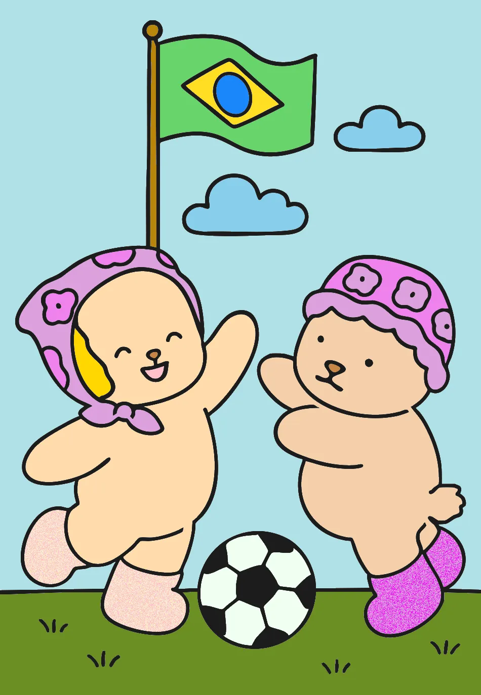 FOFINHO E FOFÃO – Desenho Colorido Online - Imagem Destacada