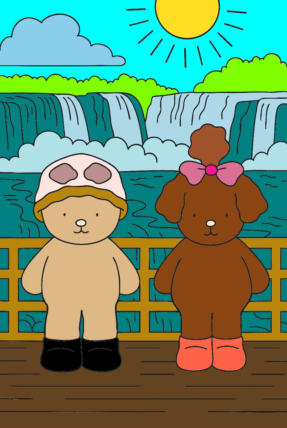 Foz do Goods – Desenho Colorido Online - Imagem Destacada