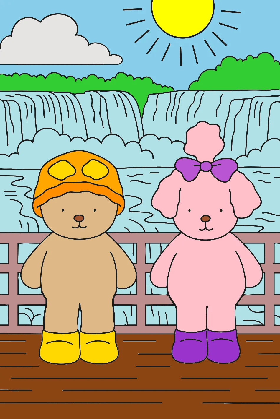 foz do iguaçu – Desenho Colorido Online - Imagem Destacada