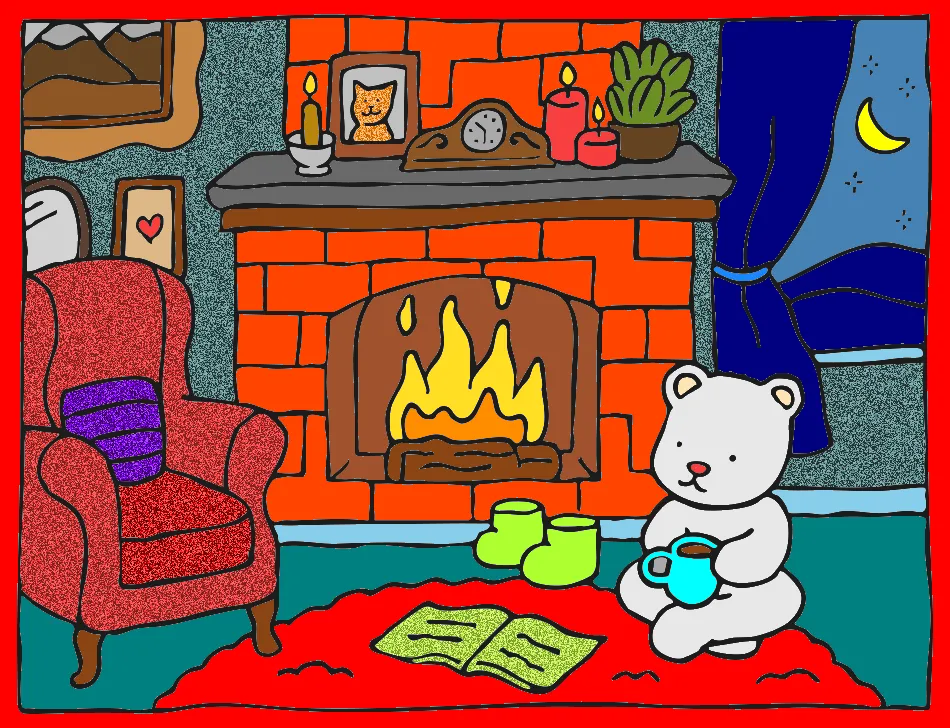 geada ao anoitecer – Desenho Colorido Online - Imagem Destacada