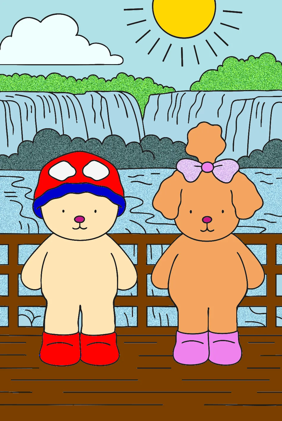 homi aranhA E HELLO KITY – Desenho Colorido Online - Imagem Destacada