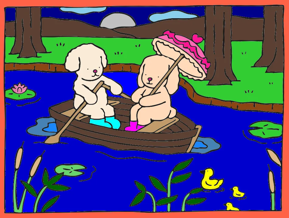 hora do passeio !! – Desenho Colorido Online - Imagem Destacada