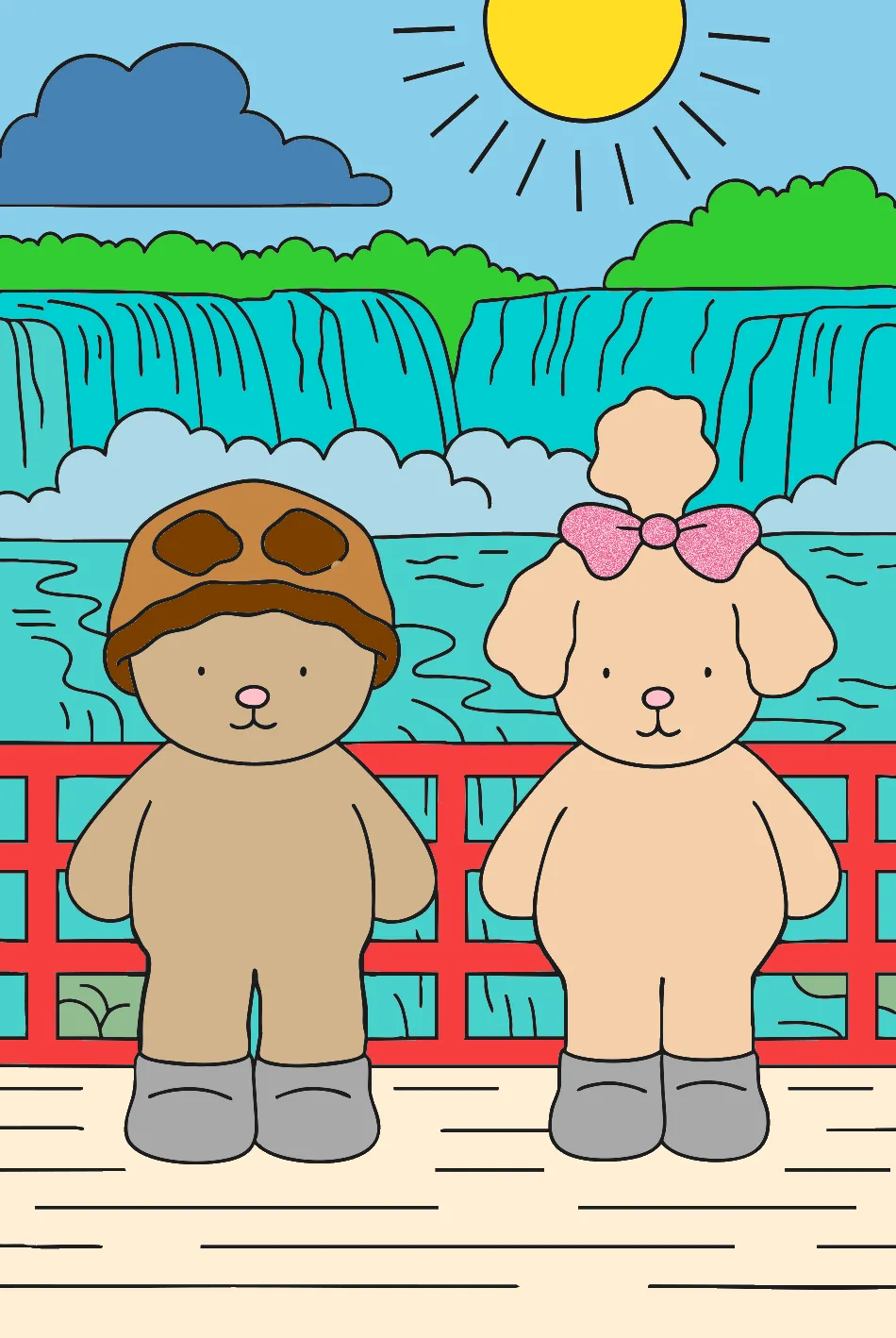 iguaçou – Desenho Colorido Online - Imagem Destacada