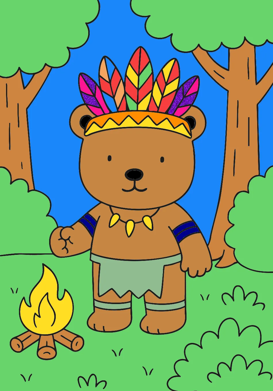 indio – Desenho Colorido Online - Imagem Destacada
