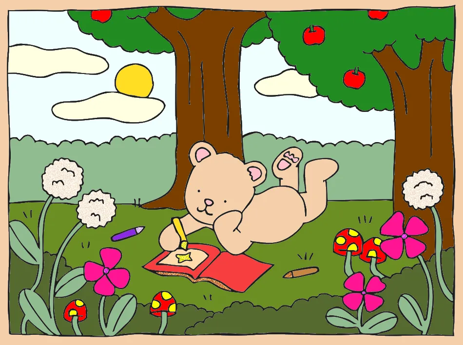 JARDIM – Desenho Colorido Online - Imagem Destacada