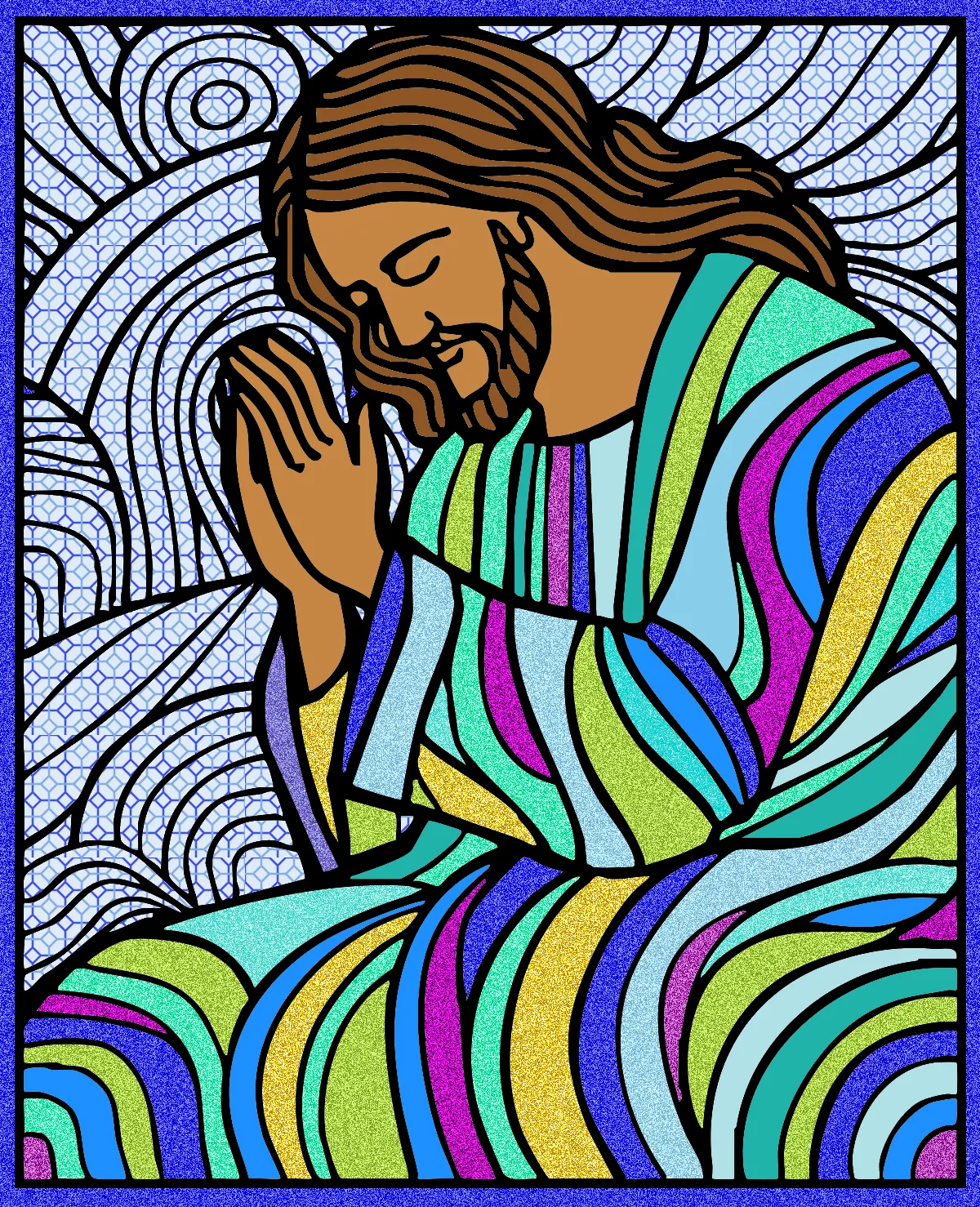 Jesus – Desenho Colorido Online - Imagem Destacada