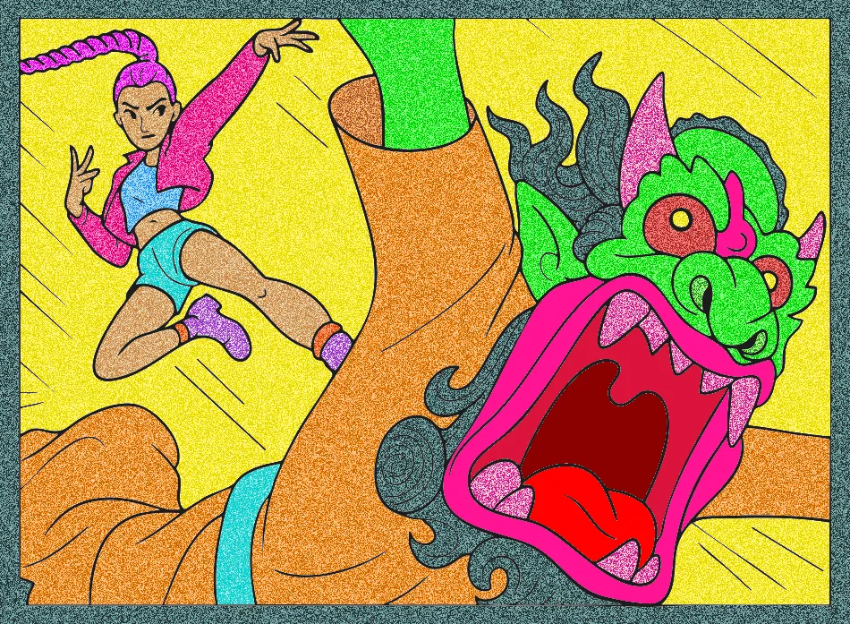 Korean Girl KPop – Desenho Colorido Online - Imagem Destacada