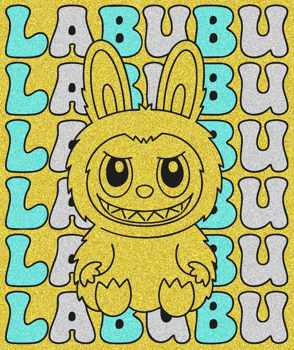labubu de ouro – Desenho Colorido Online - Imagem Destacada