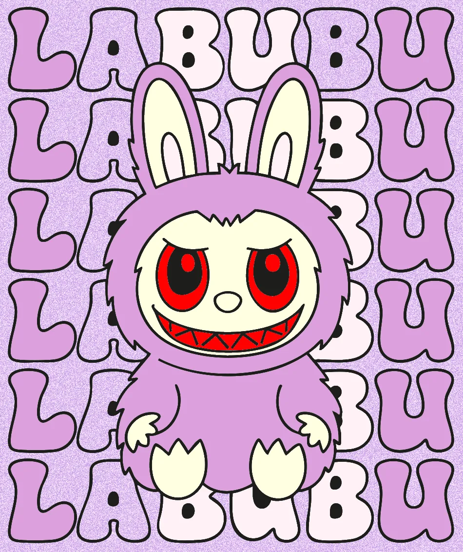 labubuuuu roxo – Desenho Colorido Online - Imagem Destacada